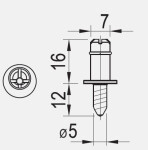 Lehmann Kolík na zachycení skla (L00053)