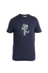Pánské merino triko krátký rukáv ICEBREAKER Mens 150 Tech Lite III SS Tee Tech Head, Midnight Navy velikost: S