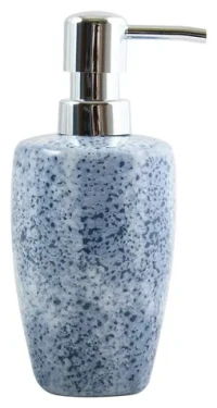 MSV Dávkovač mýdla CARRARE modrý / keramika / 320 ml / 7 x 16,5 cm