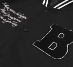 Černá dámská bunda typu bomber (16M9067-392) odstíny černé XL (42)