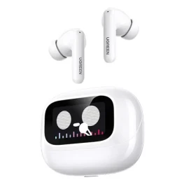 UGREEN 55137 EchoBuds Magic bílá / bezdrátová sluchátka / bluetooth / LCD displej dotykový / výdrž až 30 hod. (55137)