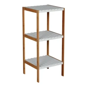 MSV REGIE bambusový regál - 3 police bílý / MDF / 85 cm (8422914500124)