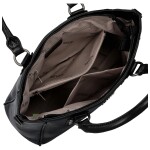 Trendy dámská koženková kabelka do ruky Liliane, černá