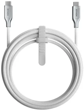 Nomad Kevlar Pletený Kabel USB-C (M) - USB-C (M) 240W 3.0m bílá (NM014681858)