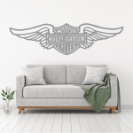 Samolepka Harley Davidson křídla Barva: bílá, Velikost: 80 x 22 cm