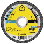 Klingspor A 46 TZ Special 187171 řezný kotouč rovný 125 mm 25 ks nerezová ocel, ocel