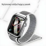 USAMS Nylonový řemínek Apple Watch 44/45mm stříbrná / Řemínek / Nylon / Apple Watch 4/5/6/7/SE (ZB74IW2)