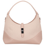 Trendy dámská koženková kabelka do ruky Lussy, růžová