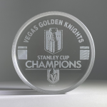 Mustang Puk Vegas Golden Knights NHL Stanley Cup Champions Crystal Puck