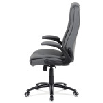 Kancelářské křeslo, houpací mechanismus, šedá ekokůže, KA-G301 GREY