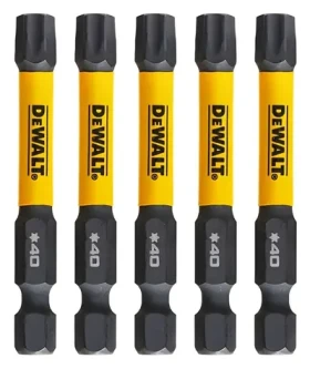 DeWalt Sada bitů T40 / Bity / Extreme Torx / 57 mm / 5 ks (DT7399T)
