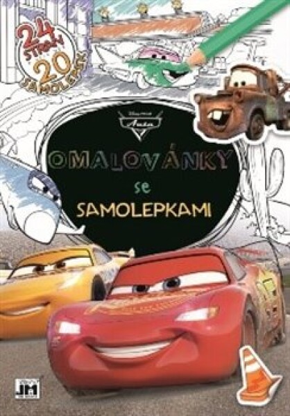 Omalovánky se samolepkami Auta