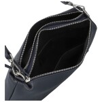 Trendy dámská kožená kabelka na rameno Annisa, tmavě modrá