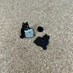 Pinarna.cz Černá kočička se stohem knih