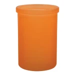Spirella YOKO kelímek na zubní kartáčky oranžový / sklo (7610583203311)