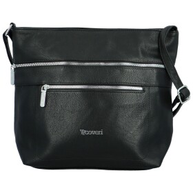 Stylová dámská koženková crossbody kabelka Olbba, černá