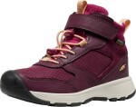 Dětské celoroční boty Keen SKUA MID WP CHILDREN fig/peach fuzz Velikost: 31