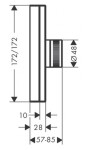 AXOR - Edge Highflow termostat pod omítku, chrom 46740000