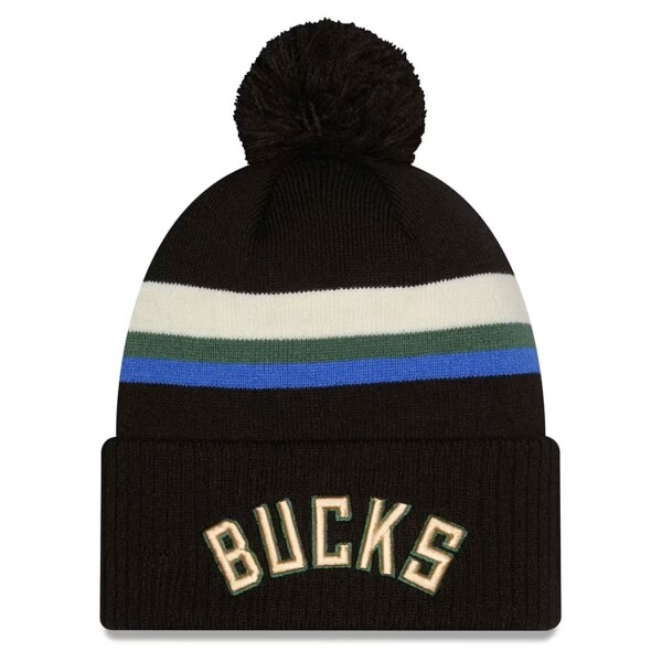 New Era Pánská zimní čepice Milwaukee Bucks NBA 2025-26 Statement Edition