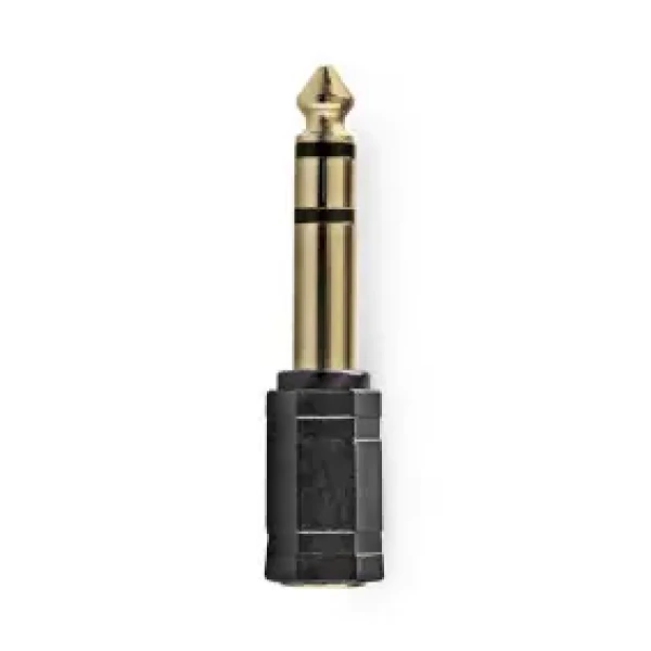 Nedis Stereo audio adaptér jack 3.5 mm (F) - jack 6.35 mm (M) černá / pozlacené (CABW23930AT)