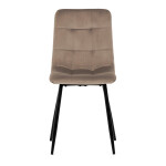 Jídelní židle, krémová, sametová látka, CT-281 CRM4