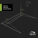 Laveo - Basso - sprchový žlab 50 cm, nerez COB_250D