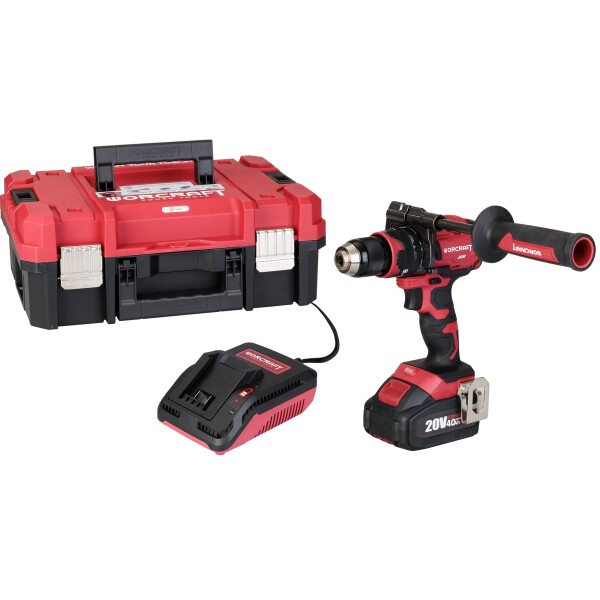 AKU vrtačka s příklepem, 20V, 100Nm, sada 1 bat. v kufru, BRUSHLESS, ShareSYS, WORCRAFT XCUBE004