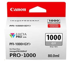 Canon CARTRIDGE PFI-1000GY šedá pro ImagePROGRAF PRO-1000 (1465 str.) EDF_1002566