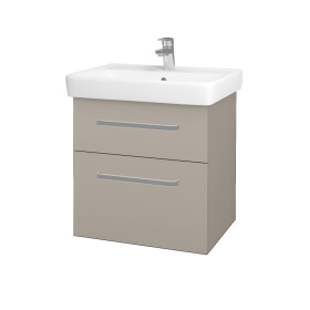 Dřevojas - Umyvadlová skříňka Q MAX SZZ2 60 - N07 Stone / Úchytka T01 / N07 Stone 198282A