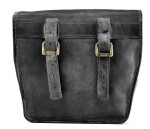 Kožená boční retro moto brašna černá 1ks