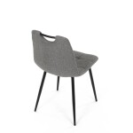 Jídelní židle, šedá, látka, DCL-V2017 GREY2
