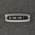 Polohovací křeslo, elektrické zabudované ovládání, funkce zero gravity, šedá, látka, TV-C5590 GREY2