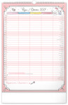 Nástěnný kalendář 2027 Notique Rodinný plánovací Hello Kitty XL, 33 x 46 cm