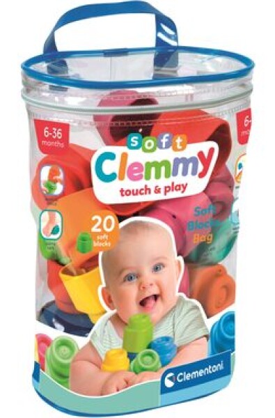 Clementoni Clemmy baby - 20 kostek v plyšovém pytli