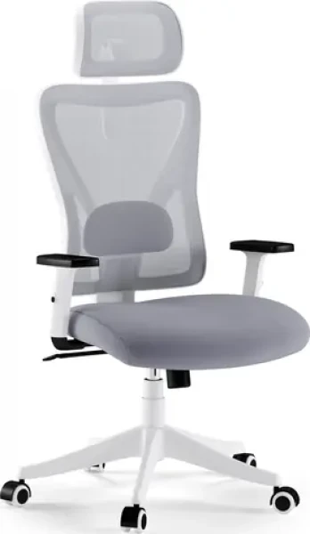 SENSE7 Tone bílo-šedá / Kancelářské ergonomické křeslo / nosnost 130 kg (5902659844729)