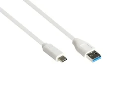 Good Connections USB-A - USB-C bílá / USB kabel / USB 3.2 Gen 2 / 1 m / 10 Gbit/s (2831-AC010W)