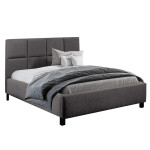 Čalouněná postel Andrea 180x200, tmavě šedá, včetně matrace