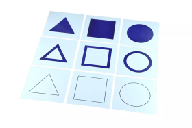 Moyo Montessori Moyo Montessori Karty ke geometrickému podnosu