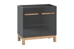 COMAD - Skříňka pod umyvadlo 60cm 2 dvířka BALI GRAPHITE 5907611647585
