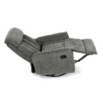 Polohovací křeslo, šedá, látka, TV-H9327 GREY2