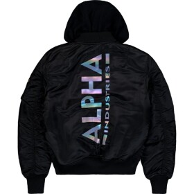 Alpha Industries Bunda MA-1 ZH Back Print višňová tmavá M