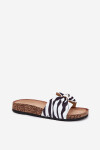 Dámské pantofle na korkové platformě Zebra Mevuna 36