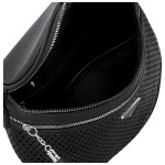 Trendy dámská koženková ledvinka Ida, černá