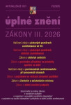 Aktualizace III/1 2026 O poměrech zaměstnanců ve veřejných službách a správě, o platových poměrech státních zaměstnanců, o povinném příspěvku na produ