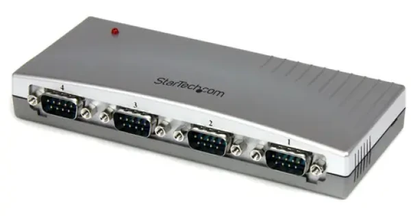 StarTech USB adaptér na 4x sériový port stříbrná / RS-232 / FTDI chipset / Plast (ICUSB2324)