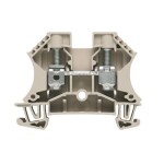 Weidmüller Z-series, Feed-through terminal, Rated cross-section: 2,5 mm², Tension clamp connection, Wemid, Dark Beige, ZDU 2.5 1608510000-100 100 ks