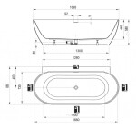 RAVAK - Freedom Wall II Tec Vana 170x87 cm, matná bílá CC71800000