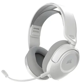Corsair HS35 v3 Wireless bílá / Herní sluchátka s mikrofonem / 2.4 GHz / Bluetooth / Dolby Atmos / 30h výdrž (CA-9011402-WW)