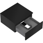 MEXEN/S - Orio koupelnová skříňka pod umyvadlo 50 cm s deskou, 1 šuplík, černá mat 91A10-05023-1-BFC71