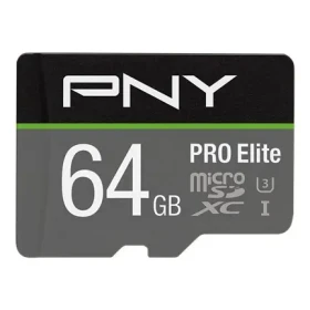 PNY PRO Elite microSDXC 64GB / Paměťová karta / Class 10 / UHS-I U3 / R100/W60 MB/s (P-SDU64GV31100PRO-GE)